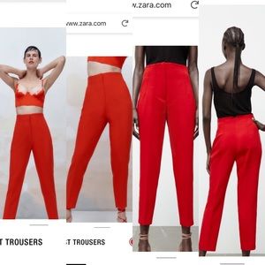 Zara high waist trousers pants